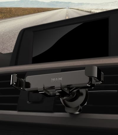 Pro Care Excellent Quality® Mini Auto Telefoon Houder - Auto Accessoires - Auto Accessoires Interieur - Smaller But More Secure - Zilver Zwart