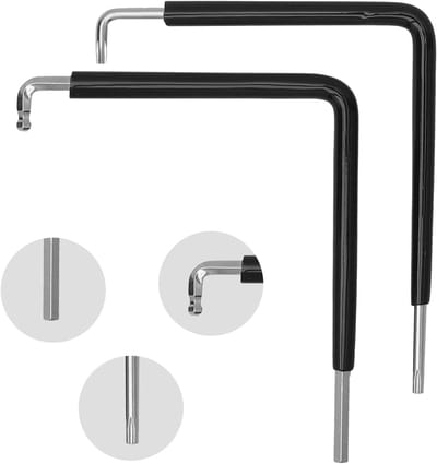 Set van 2 Stuks Raamafstelgereedschap, 4mm Inbussleutel en Torx Tx15 voor Deuren en Ramen, Perfect voor Nauwkeurige Afstelling en Onderhoud