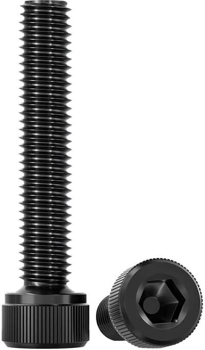 Cylinder Head Screws 40 mm Zwart DIN 912 / ISO 4762 Volledige Draad RVS A2 V2A Inbusschroeven, Verpakking van 20