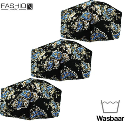 Fashion Mask Mondkappen Wasbaar - 3 Pack - Triangle