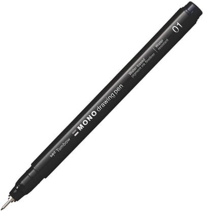 Tombow Mono Fineliner - 01 - 0.26 mm - Verfijnde punt - Zwart