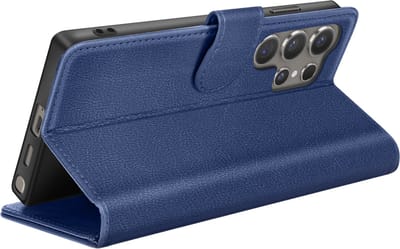 Zanae, Hoesje geschikt voor Galaxy S24 Ultra - Wallet Case & Magneetsluiting, Nachtblauw