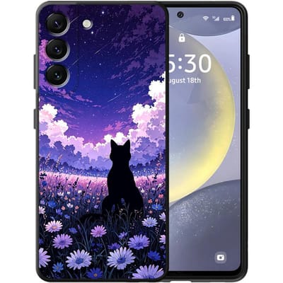 Van Gogh Sterrennacht Kat Telefoonhoesje voor Samsung Galaxy A57 A25 A23 A52 A36 A53 A35 A37 A22 A32 A73 A51 A26 A24 A55 A72 Galaxy A21s
