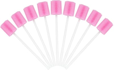 Namajunas - Mondverzorgingsswabs - Mondverzorging ragers 100 stuks - wattenstaafje - dental swabs - roze