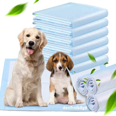 Puppy Training Pads Hond Huisdier Absorberend Mat Antislip Lekvrij Meerlaags Grootte-Upgrade 100 stuks