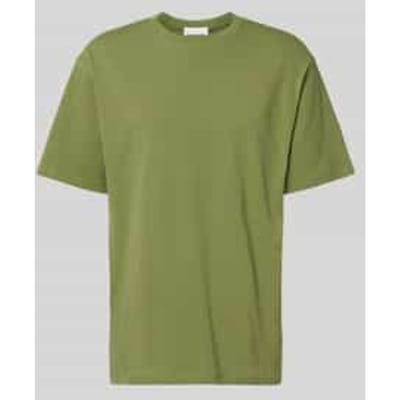 Relaxed fit T-shirt van Mix van biologisch katoen Model 'MAARKOS'