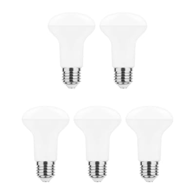 Modee E27 LED Lamp 8W - 640lm - 6000K - Daglicht Wit - LED Spot R63 - Vervangt 50W Halogeen Gloeilamp - 5 stuks