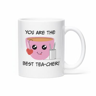 330ml You Are The Best Tea-cher Mok – Schattig Cadeau voor Juf/Leerkracht, Bedank & Waardering Koffiebeker