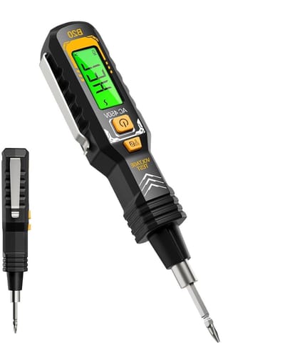 Spanningsmeter - Stopcontact detector - Elektra controleren - HD digitaal scherm - 16.1 cm - Zwart