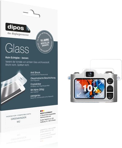 dipos – 2x Pantserfolie geschikt voor GREENKINDER M2 | 9H Screenprotector