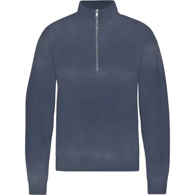 1/4 rits sweater Colorful Standard Organic Neptune Blue