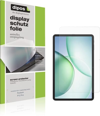 dipos – 2x Matte Beschermfolie geschikt voor Pockam P12 Pro | Krasbestendige & antireflecterende Screenprotector Ultra-Thin