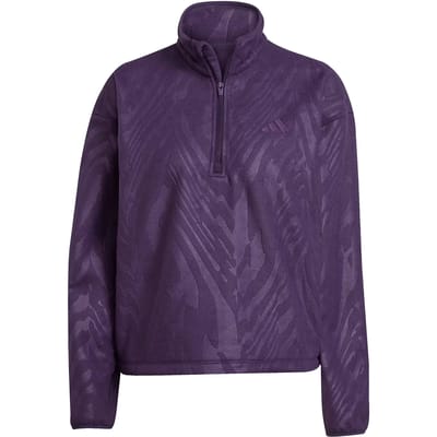 Adidas Aop Polarfleece Aurora Plum Größe: L | Pullover Outlet | Damen | Magenta