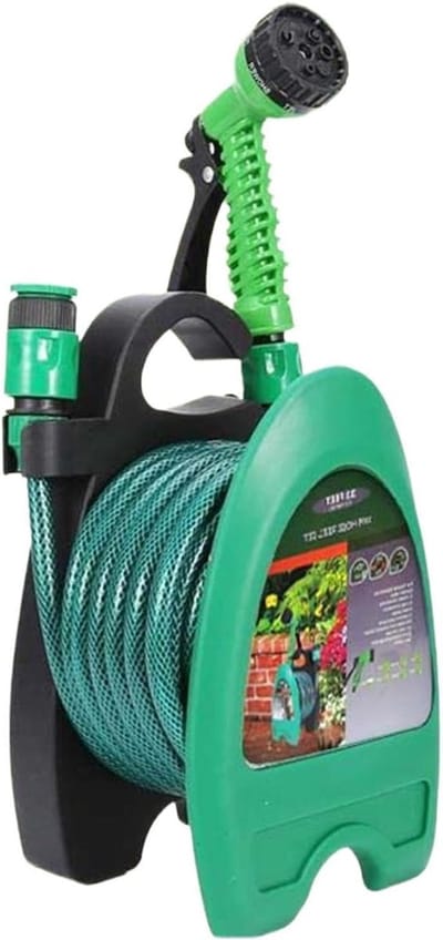 Slanghouder Wandmontage - Slanghaspel Houder - Tuin Organiseren - Snel Opwindmechanisme - Tot 10 Meter - Veelkleurig