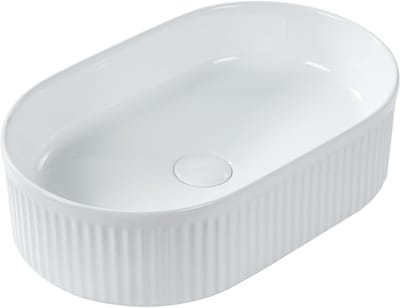 GELDO - Wastafel - Wit - 49 x 31 cm - Keramiek