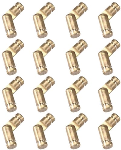 Dailygoods- Vatscharnieren 20 Stuks - Messing Verborgen Scharnieren - Houten Kistscharnieren - Juwelendoosscharnieren - Cilindrisch Ontwerp - 270° Rotatie - Scharnier