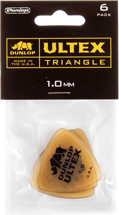 Jim Dunlop Ultex - Plectrums - Triangle - 1,00 mm - Player's Pack 6 Stuks