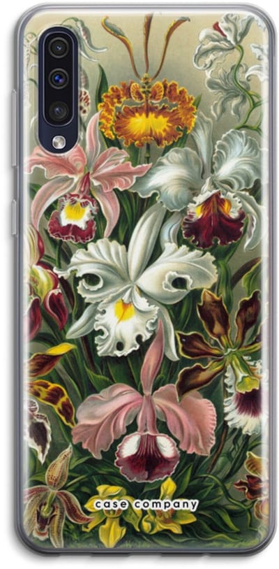 Case Company® - Hoesje geschikt voor Samsung Galaxy A50 hoesje - Haeckel Orchidae - Soft Cover Telefoonhoesje - Bescherming aan alle Kanten en Schermrand
