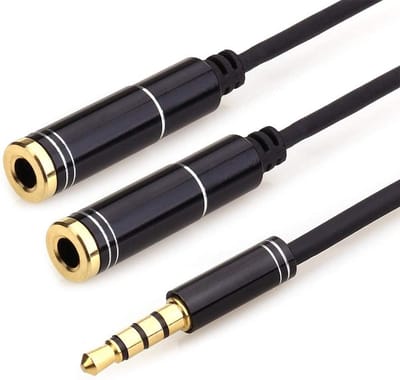 Jack Audio Splitter 3.5 mm Jack - Audio Splitter Headset of Koptelefoon - Aux Splitter