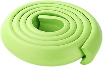 L-vormige Hoek- en Randbeschermer, 2M Veiligheidsbumper voor Kinderen, Meubelbescherming en Valpreventie (Groen)