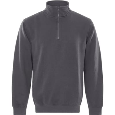 Fristads Sweatshirt Met Korte Ritssluiting 1737 Swb - Donkergrijs - XL