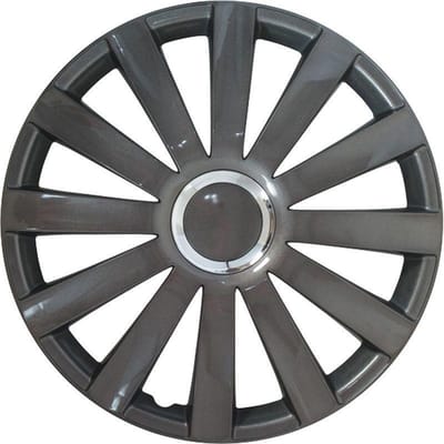 Autostyle Wieldoppen Spyder 15 Inch Abs Gunmetal Set Van 4