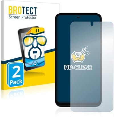 BROTECT - Screenprotector voor Motorola Moto G31 - Folie Beschermfolie transparant 2 Stuks