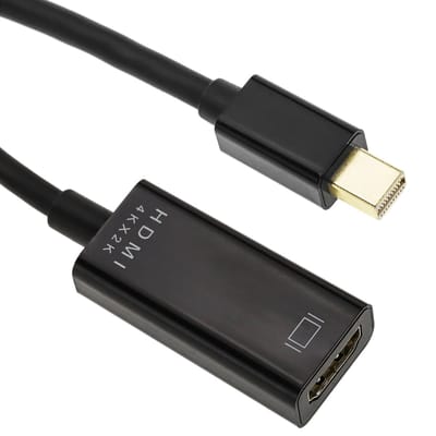 BeMatik - 4K 17 cm video-weergavekabel van Mini DisplayPort MDP mannelijk naar HDMI vrouwelijk 1080p FullHD 2K 4K