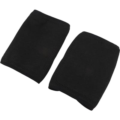1 Paar Winter Thermische Kniewarmers Dikke Klittenband Kniebrace Mouw Beenwarmers voor Mannen Vrouwen F Maat black