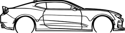 Chevrolet Camaro SS wanddecoratie - Houten wandbord - Camaro SS - 78x20cm - Mancave - Muurdecoratie - Sportwagen - Supercar - Sportauto