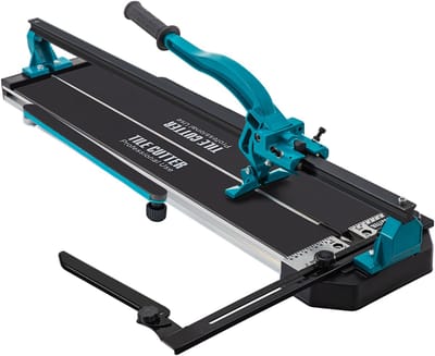 Handmatige Tegelsnijder, 39 inch, enkele rail met dubbele houder, 3/5 inch kap met nauwkeurige laser, tegelsnijgereedschap voor nauwkeurige sneden, rood