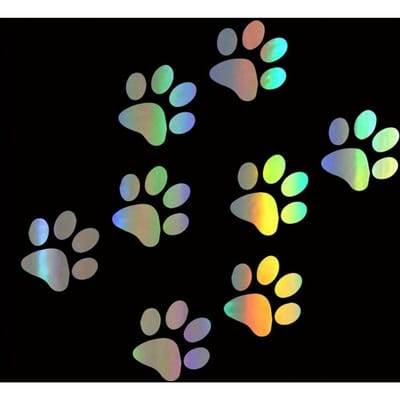 Pootafdruk Sticker, Autocarrosserie Stickers, Gepersonaliseerde Krasstickers, Voetafdruk Autostickers one-size gray