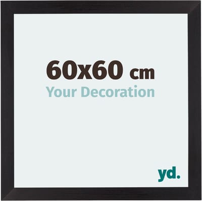 Your Decoration - Fotolijst 60x60 cm - MDF - Zwart Houtnerf - Mura
