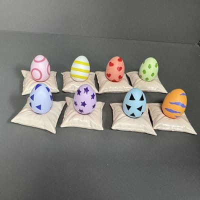 Nieuwste 8 stuks Digimon Adventure Anime Figuren Digitale Ei Figuur Verzameling Decoratie Kleine Figuur DigiTama Standbeeld Model Speelgoed Cadeau white