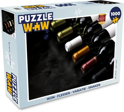 Puzzel Wijn - Flessen - Variatie - Smaken - Legpuzzel - Puzzel 1000 stukjes volwassenen