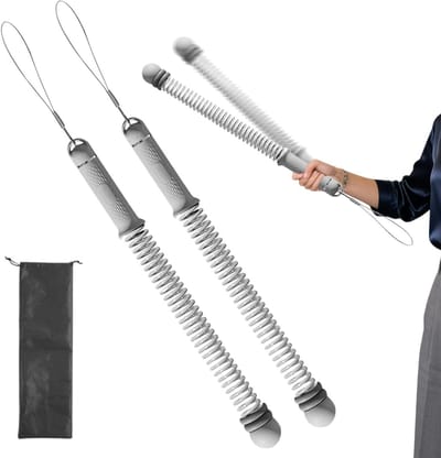 Vechttouw Set - Fitness Touwen - Kracht Training - Verstelbare Intensiteit - 43 cm Productlengte - Grijs