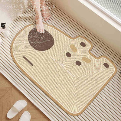 Badkamer Antislip Mat Toilet Toilet Zijde Ring Antislip Mat Waterdicht Toilet Douche Ruimte Badmat 45 × 75cm