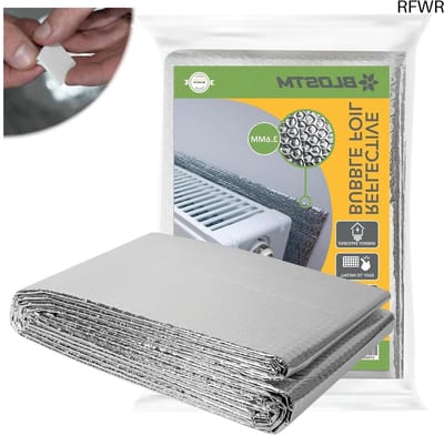 RFWR® Noppenfolie Isolatie 5 Meter x 60 Cm - Warmtereflecterende Isolatie voor Radiatoren - Bespaar Energie en Kosten