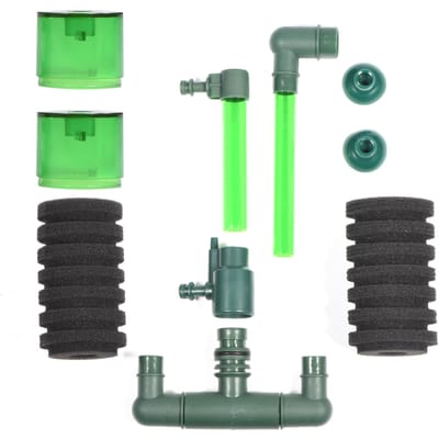 Aquarium Dubbelkop Biochemische Spons Schuimfilter Vistank Apparatuur (QS-200A)