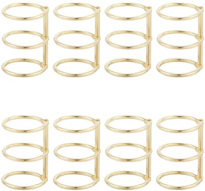Dailygoods - Set van 10 Metalen Boekringen 30mm voor Notitieboek en Fotoalbum