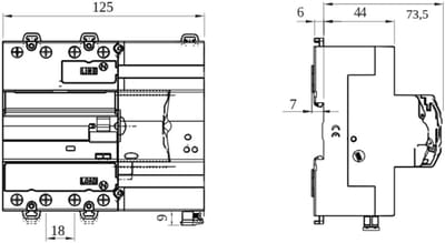 Gewiss GW90942 GW90942 Aardlekschakelaar 3-fasig A 4-polig 40 A 0.03 A 400 V