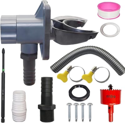 Regenton Verzamelaar - Regenpijp Adapter - Water Opvangen - Duurzaam PVC Materiaal - 70-110 mm - Niet gespecificeerd