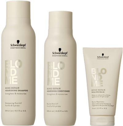 Schwarzkopf BlondMe Bond Repair Nourishing Set + Sealing Balm 75ml