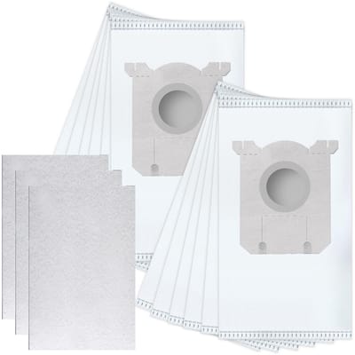 Sillar Set 12x Stofzuigerzak - microvezel - 3x Stofzuiger filter, universeel - vervangend - 3-laags filtersysteem - geschikt voor stofzuigers van AEG Electrolux Philips