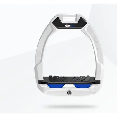 Veiligheidseisen voor paardrijden Hellend Ultra Grip Wit/Zwart/Blauw Flex-On Safe-On