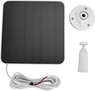 Zonnepaneel Deurbel - Camera Oplader - Continu Stroom - IP66 Waterdicht - 12 Watt - Zwart