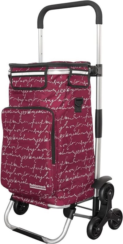 Thuys – Boodschappentrolley Met Koelvak – Boodschappenwagen – 42cm x 38cm x 98cm – Rood