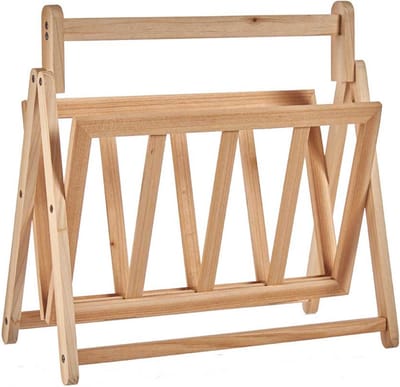 Kipit Lectuurbak/tijdschriften houder - hout 36 x 30 x 38 cm - krantenbak inklapbaar