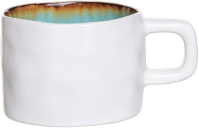 Cosy & Trendy Koffiekopjes Laguna Azzurro 230 ml - 4 Stuks - Aardewerk - Vaatwasser- & Magnetronbestendig