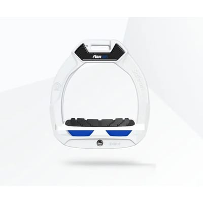 Veiligheidsstijgbeugels Rijhoek Grip Wit/Blauw Kind Flex-On Safe-On